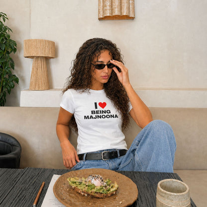 "I❤️ BEING MAJNOONA" Baby Tee